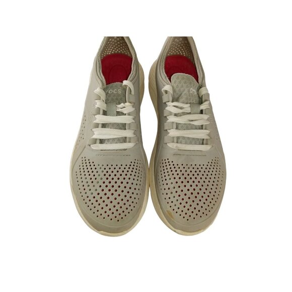 Crocs Literide Pacer Womens Sneakers Gray Round Toe Comfort Lace Up Size 9 - Picture 3 of 10
